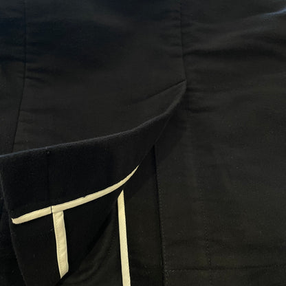 Work Jacket Black Mao Collar Moleskine