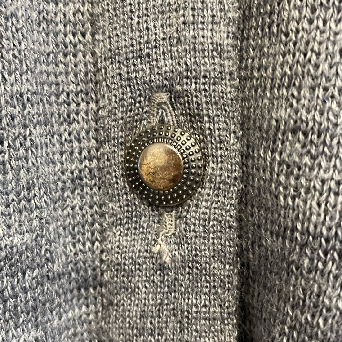 Crew Neck Cardigan Grey