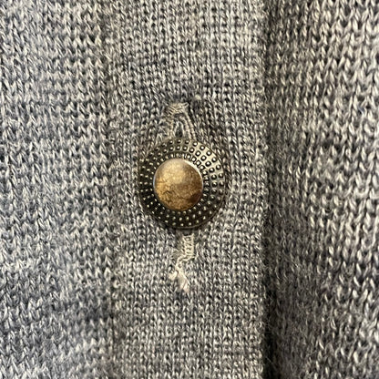 Crew Neck Cardigan Grey