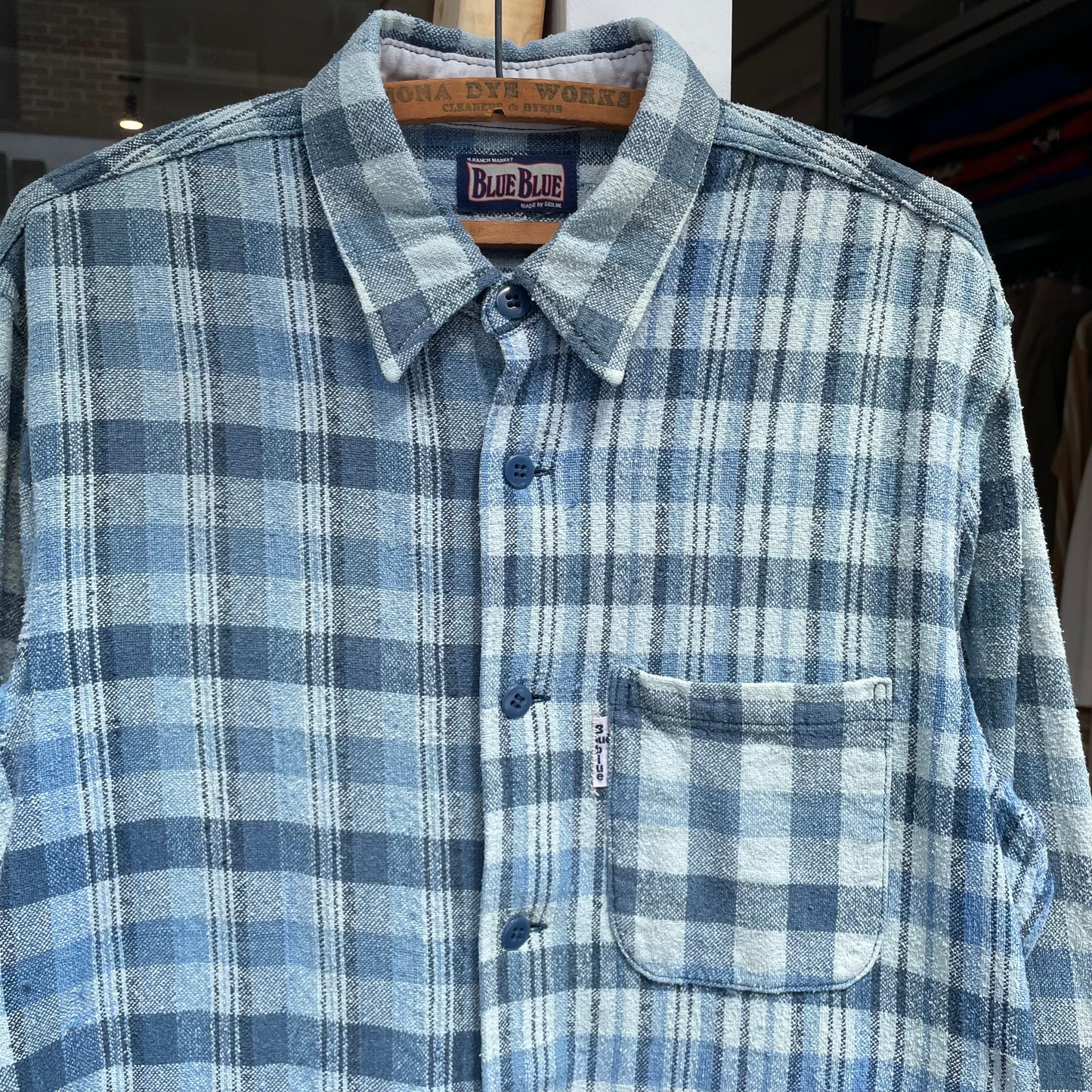 Check Coverall Blue