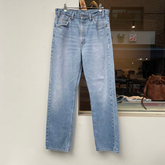Faded Denim Straight Blue