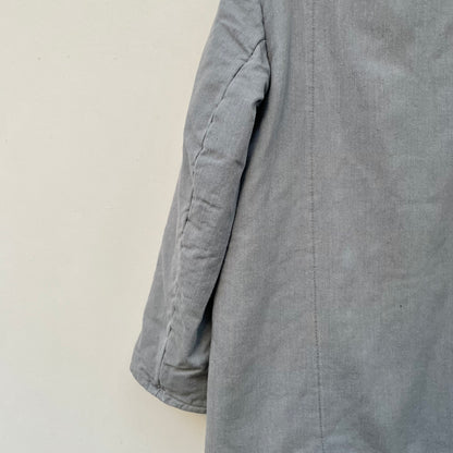 Bleached Quilting Euro Work Jacket Light Grey