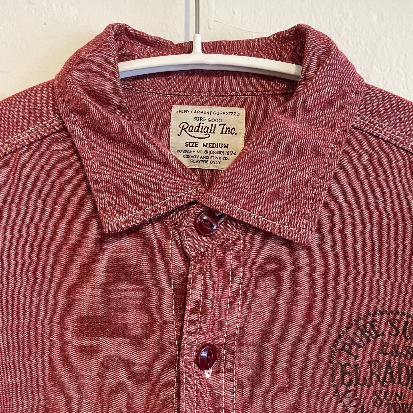 Chambray Work Shirt Red