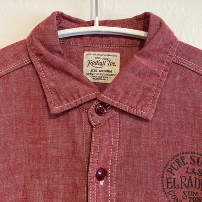 Chambray Work Shirt Red