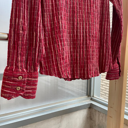 Checked Long Sleeve Shirt Red