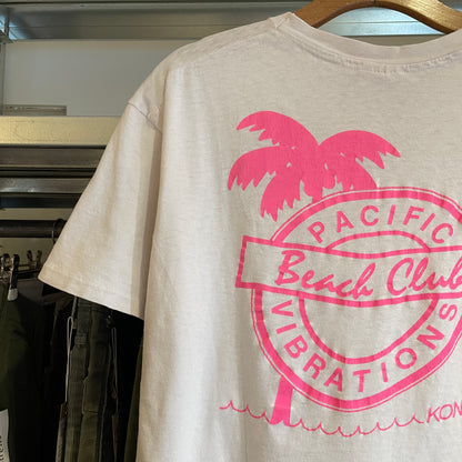 Pacific Beach Club Palm Graphic Tee White