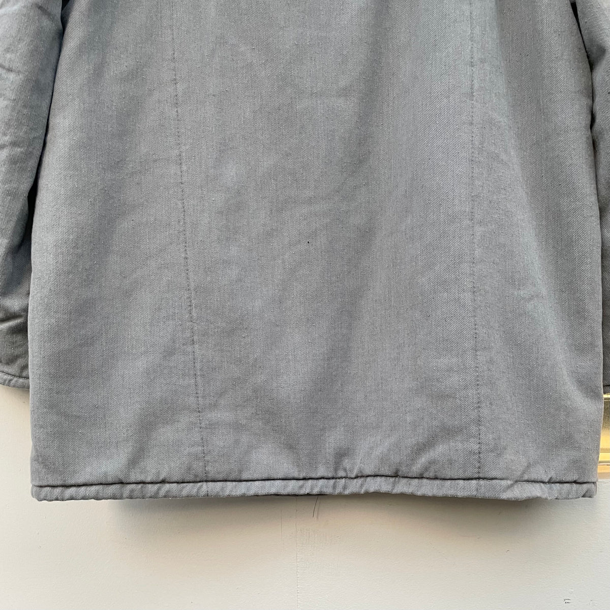 Bleached Quilting Euro Work Jacket Light Grey