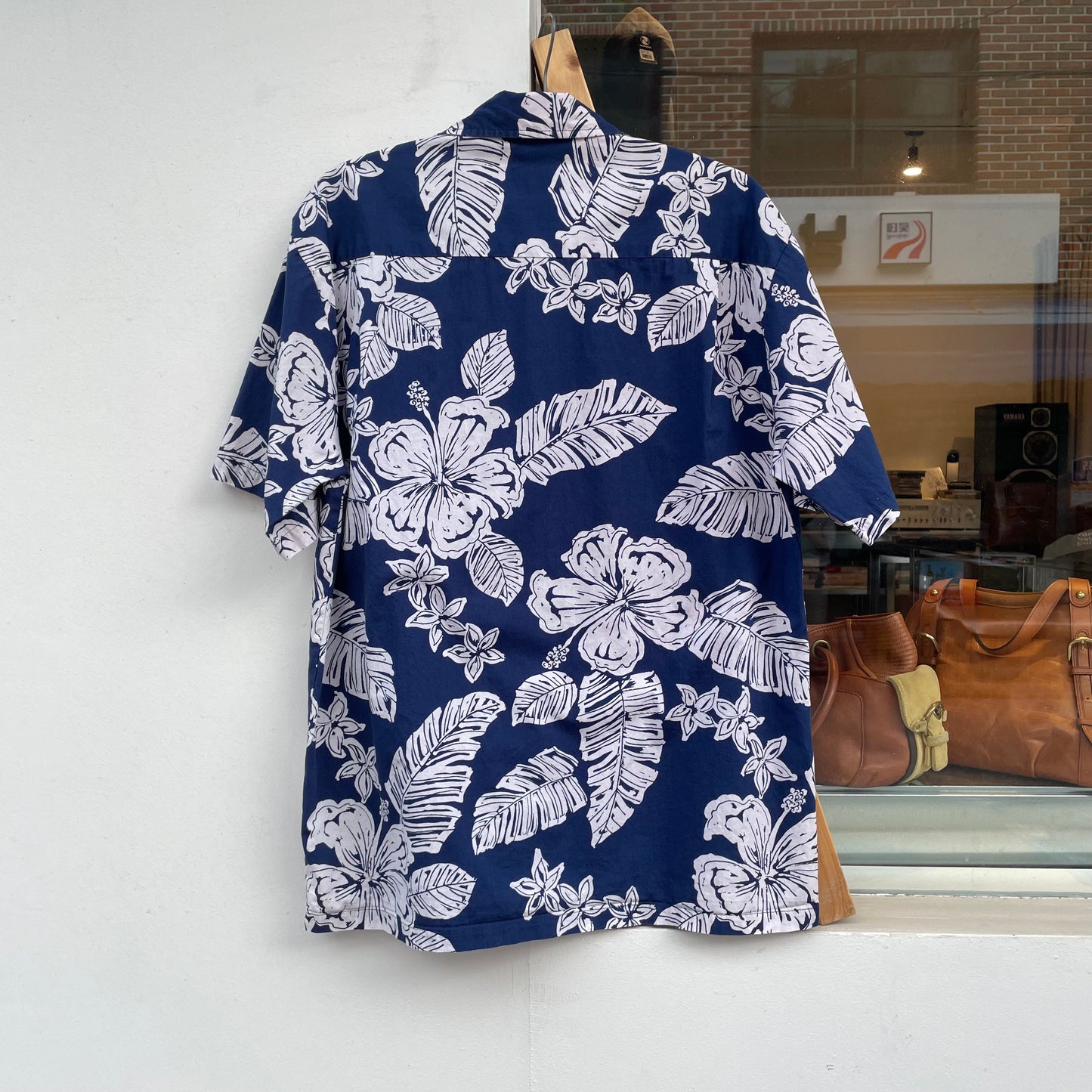 Floral Aloha Shirt Navy