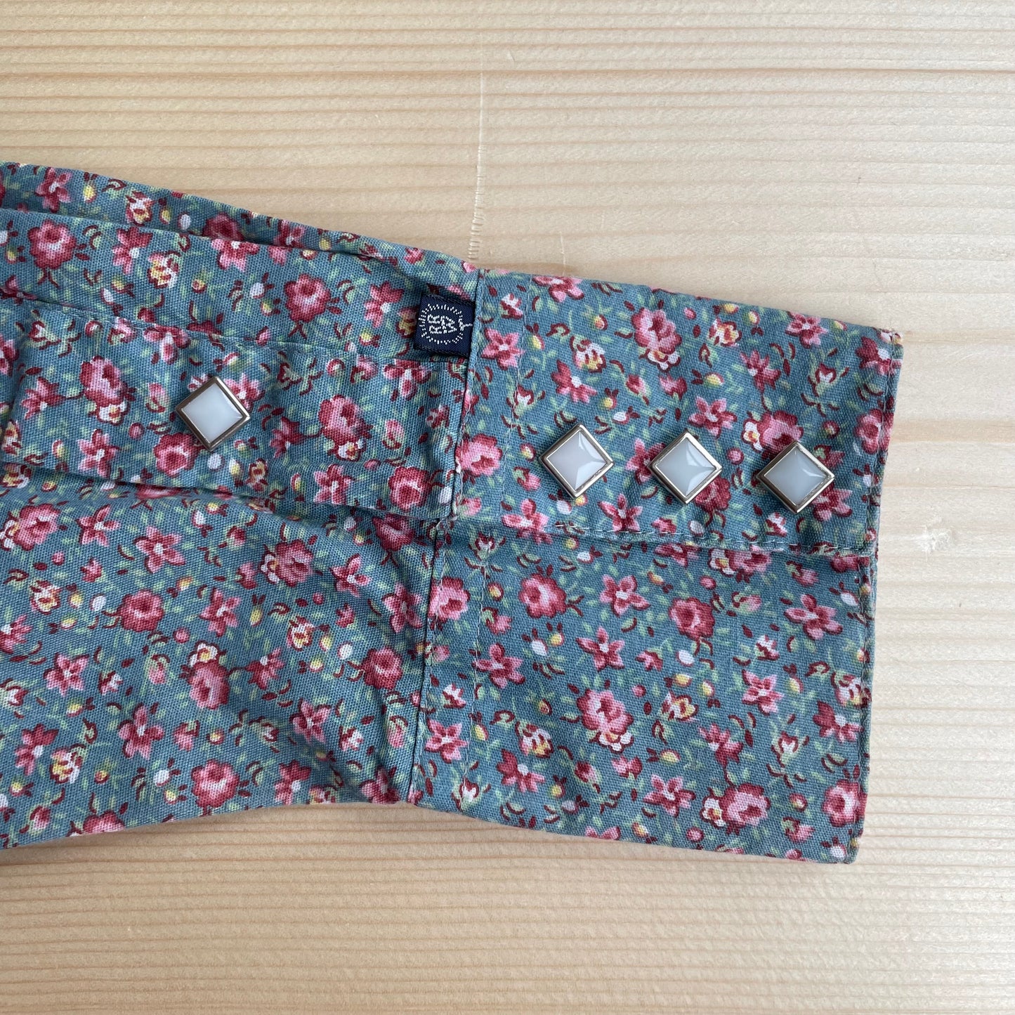 Floral Werstern Shirt Blue