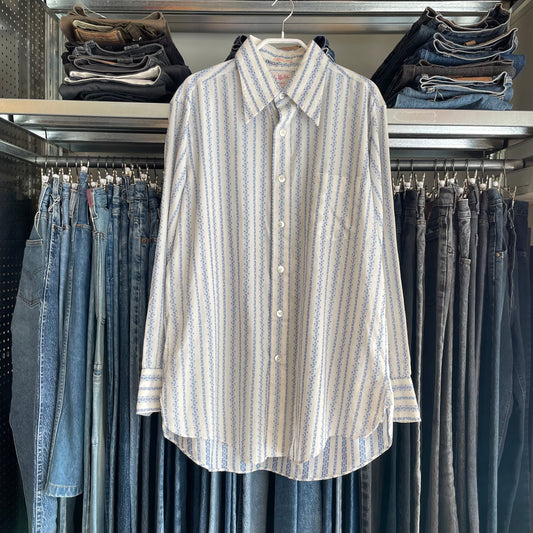 Striped Shirt White Blue