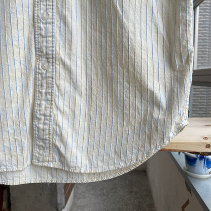 Stripe Short Sleeve Shirt Ivory