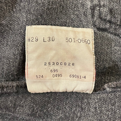 501 Jeans Regular Straight Washed Black