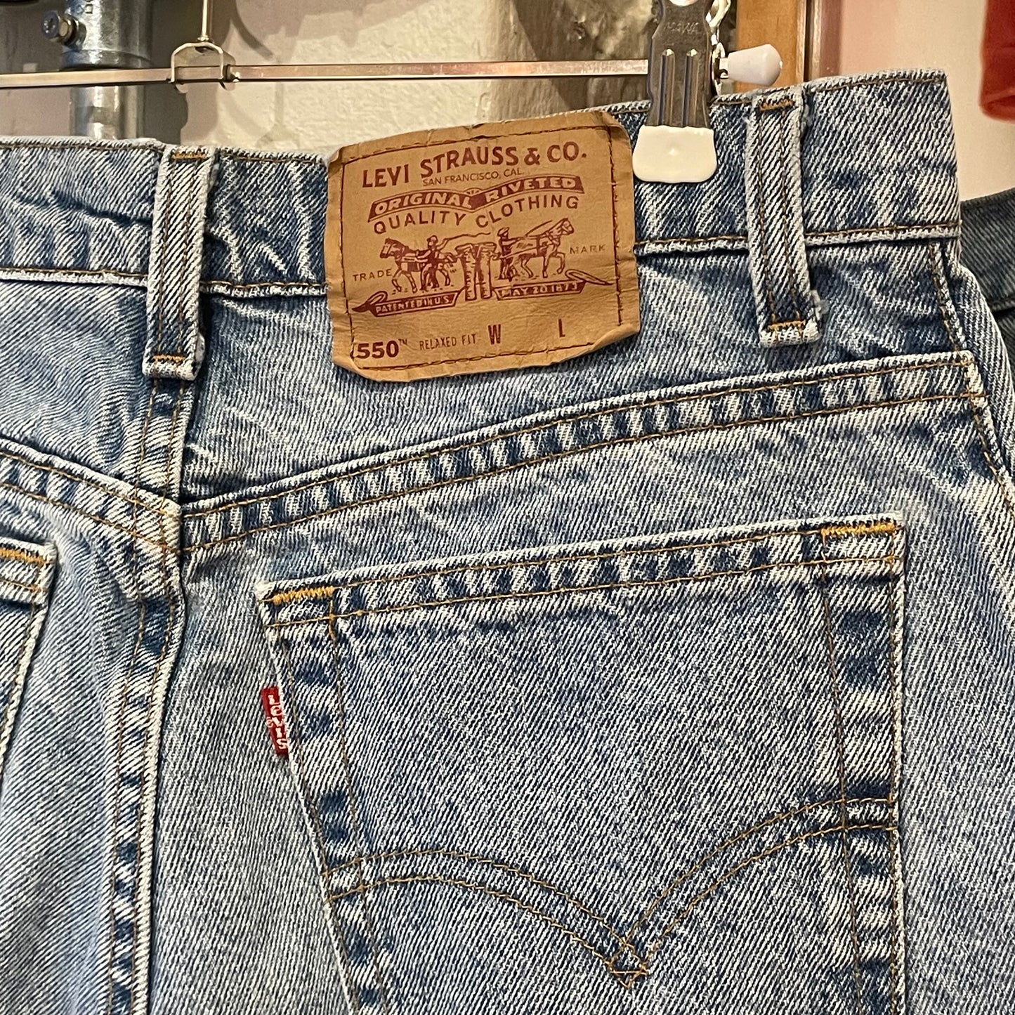 Cutoff Denim Shorts Blue