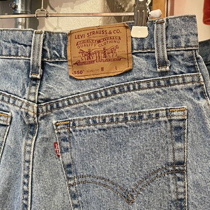 Cutoff Denim Shorts Blue