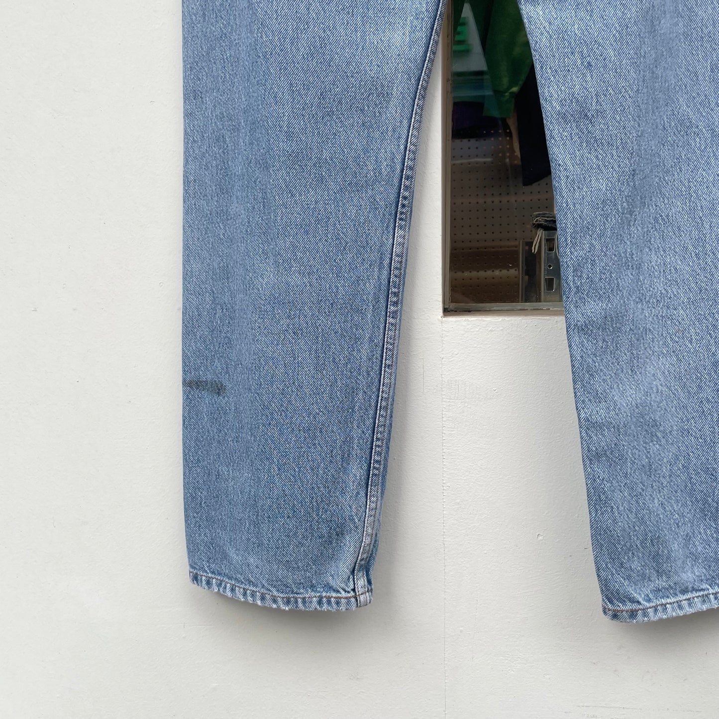 Faded Denim Straight Blue