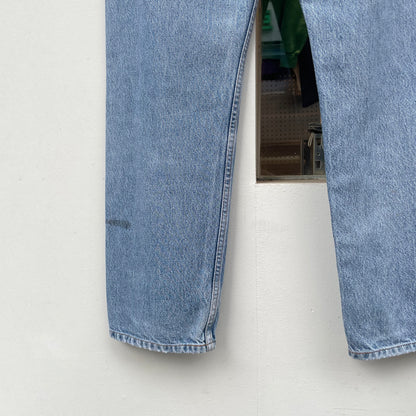 Faded Denim Straight Blue