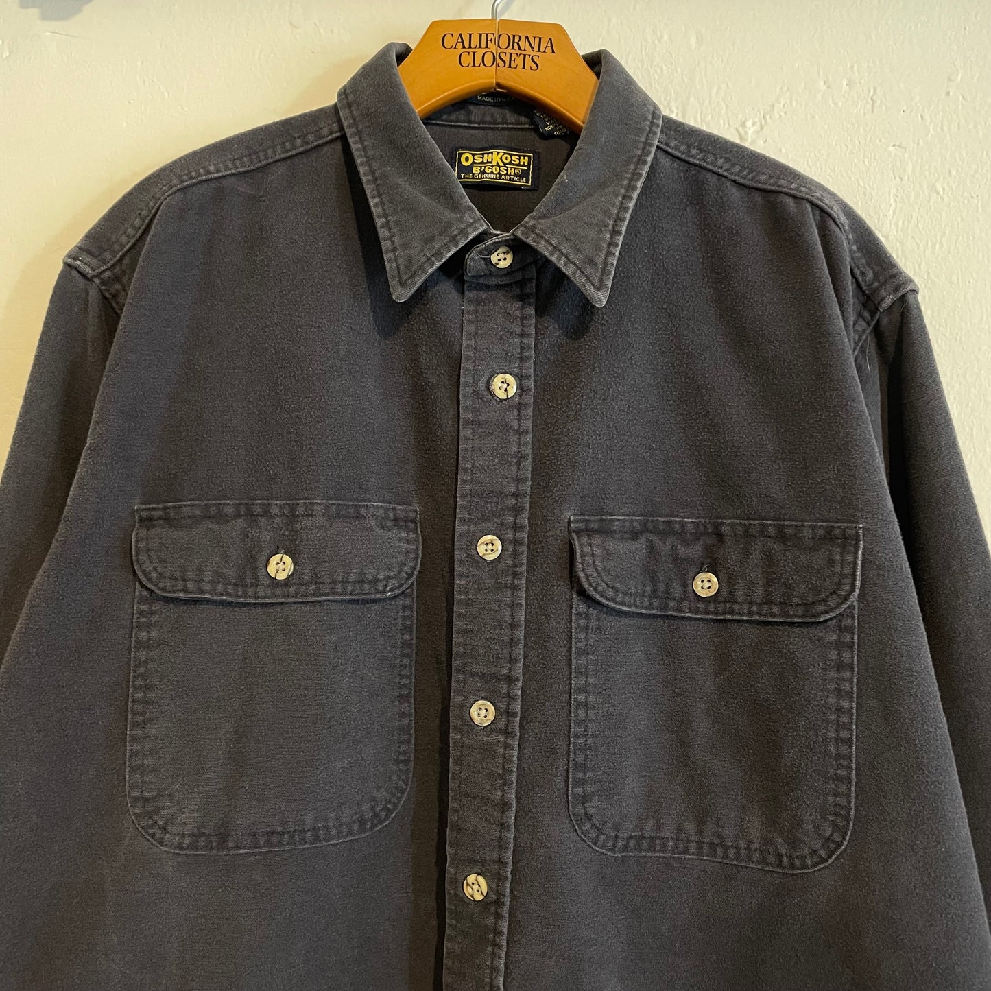 Chamois Cloth Shirt Grey