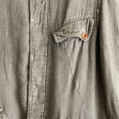 Flap  Pocket Jacket Brown