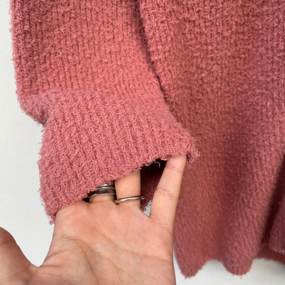 Shaggy Cardigan Pink