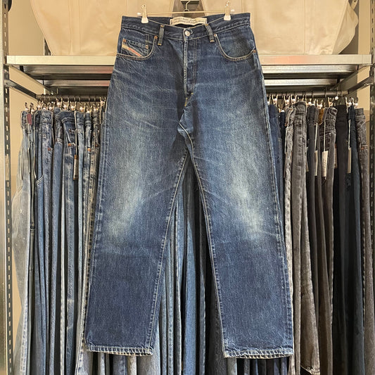 Regular Straight Jeans Dark Wash Indigo