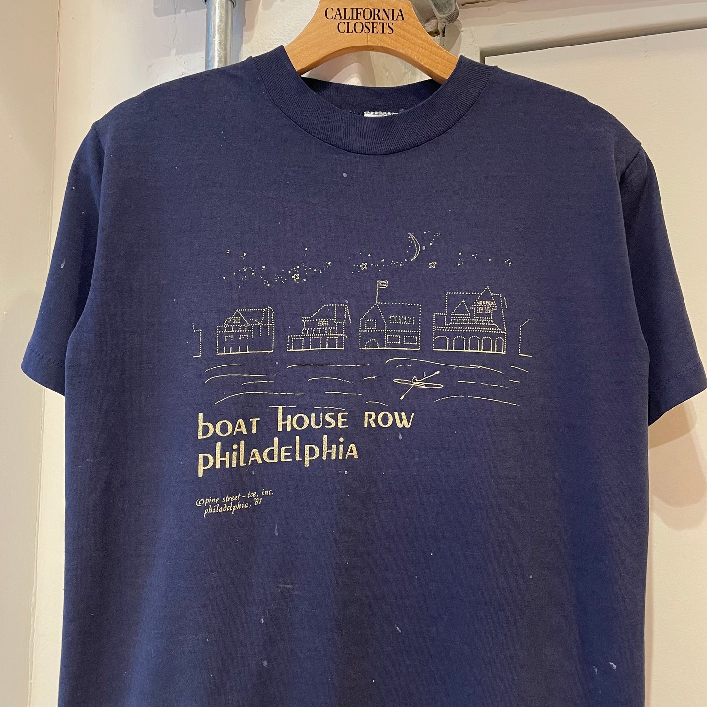 Boat House Row T-Shirt Navy