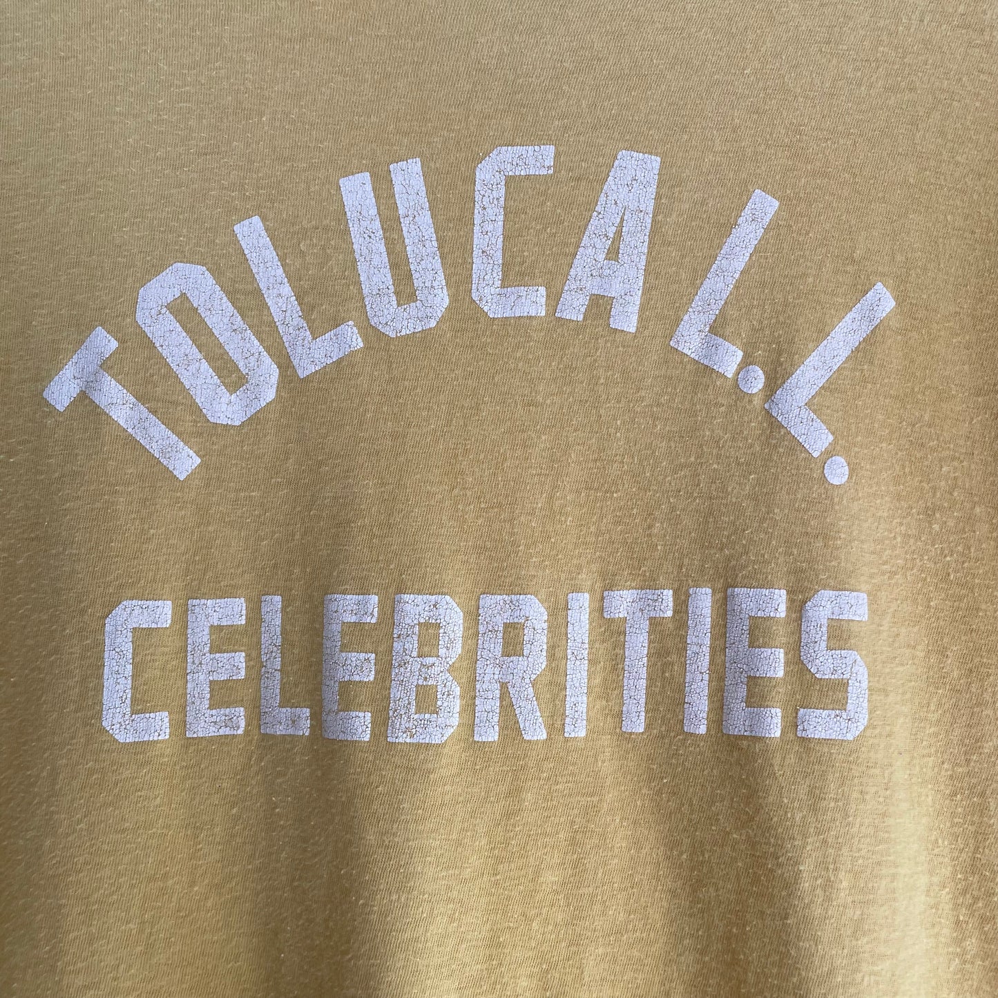 Toluca Celebrities Tee Yellow Single Stitch