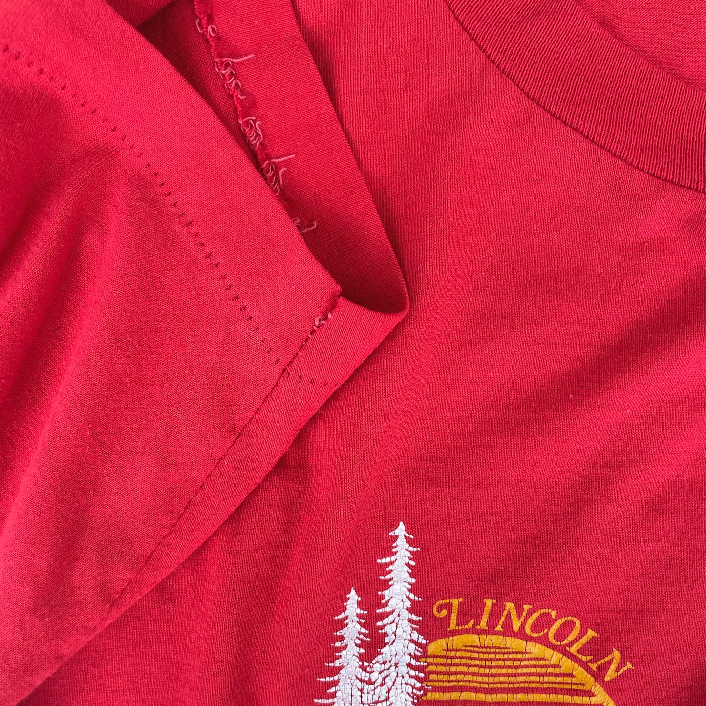 Lincoln Montana Sunset Mountain Souvenir Tee