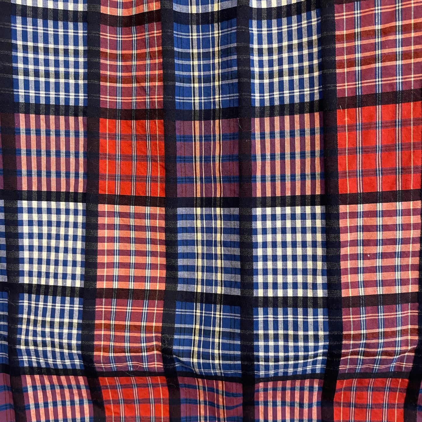 Plaid Button-Down Red Blue White Ivy League Shirt