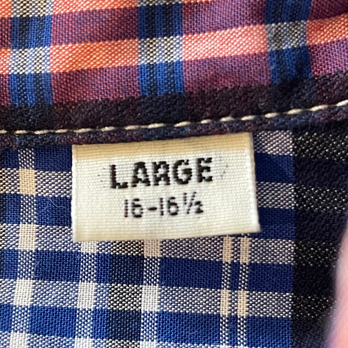 Plaid Button-Down Red Blue White Ivy League Shirt