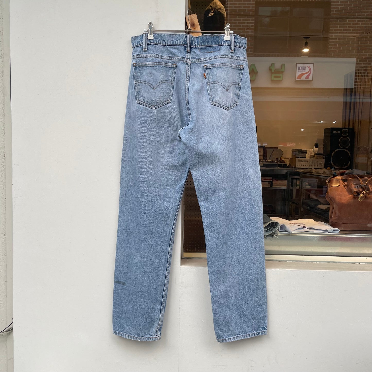 Faded Denim Straight Blue