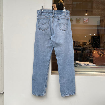 Faded Denim Straight Blue
