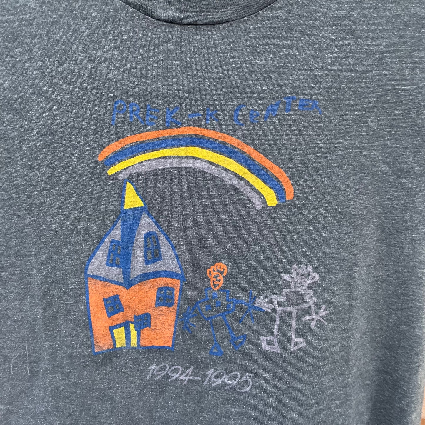 1994-1995 Abstract Kids Art Village Quirky Graphic