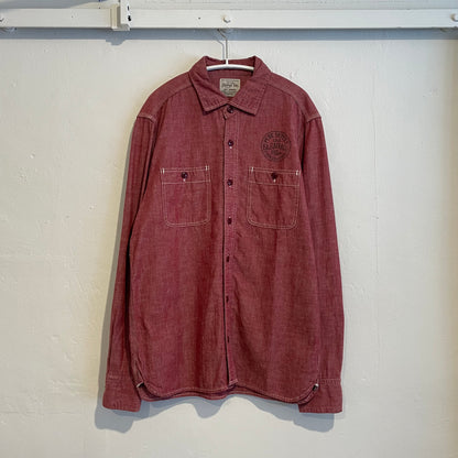 Chambray Work Shirt Red