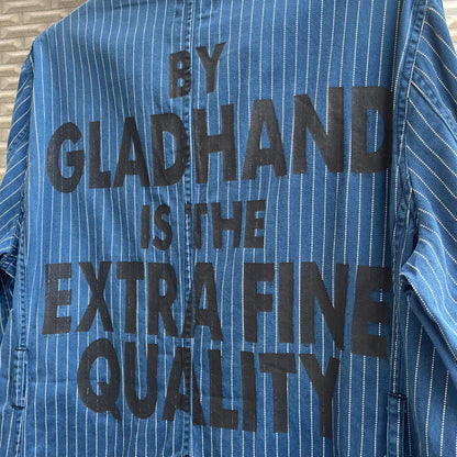Stripe Shop Coat Blue