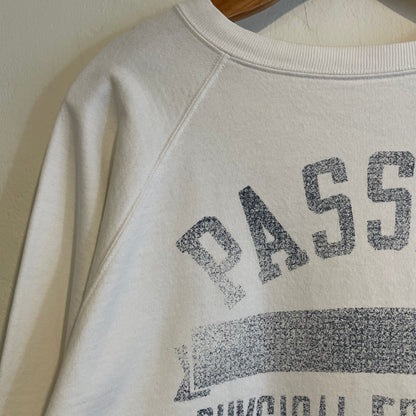 PASSAIC Raglan Crewneck Sweatshirt White