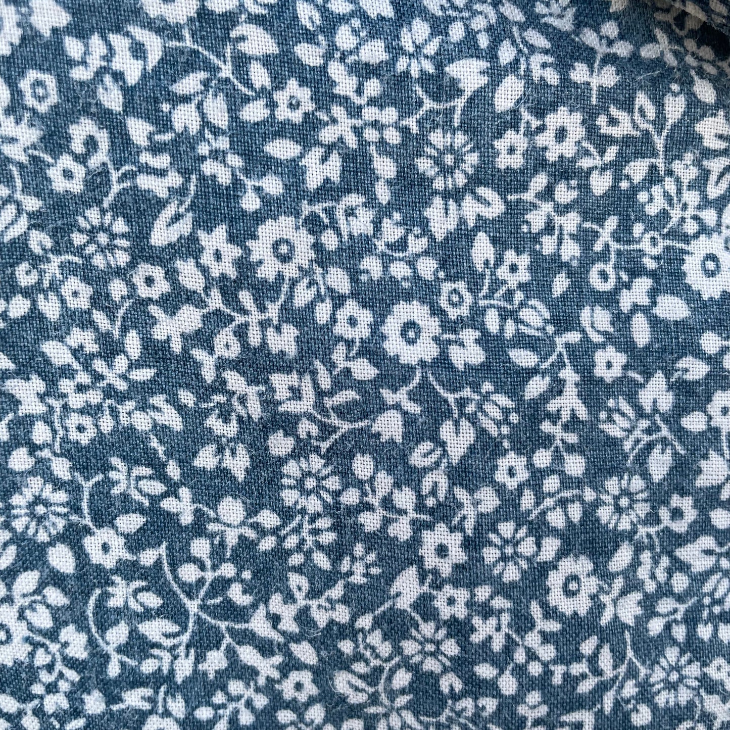 Small Floral Shirt Short Sleeve Blue