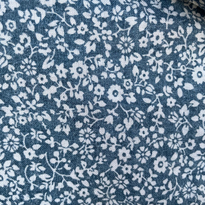 Small Floral Shirt Short Sleeve Blue