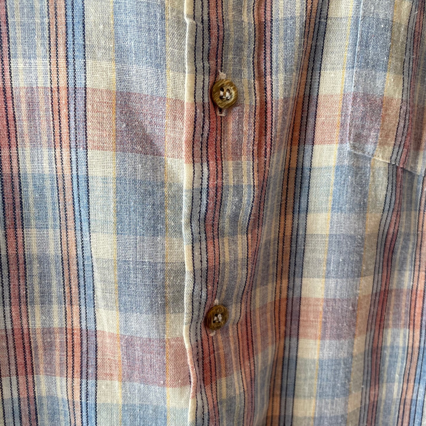 Plaid Check Shirt Blue