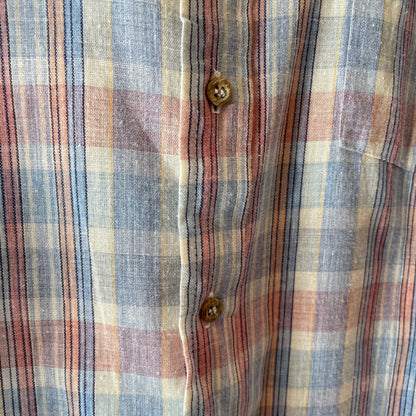 Plaid Check Shirt Blue