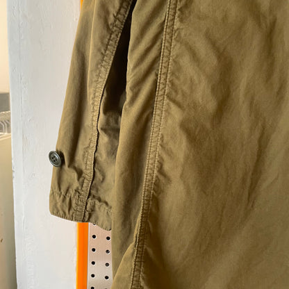 Drawstring Hood Parka Olive Green Military