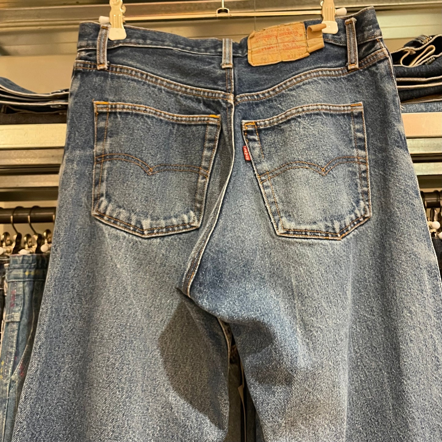 501 Jeans Regular Medium Straight Washed Blue