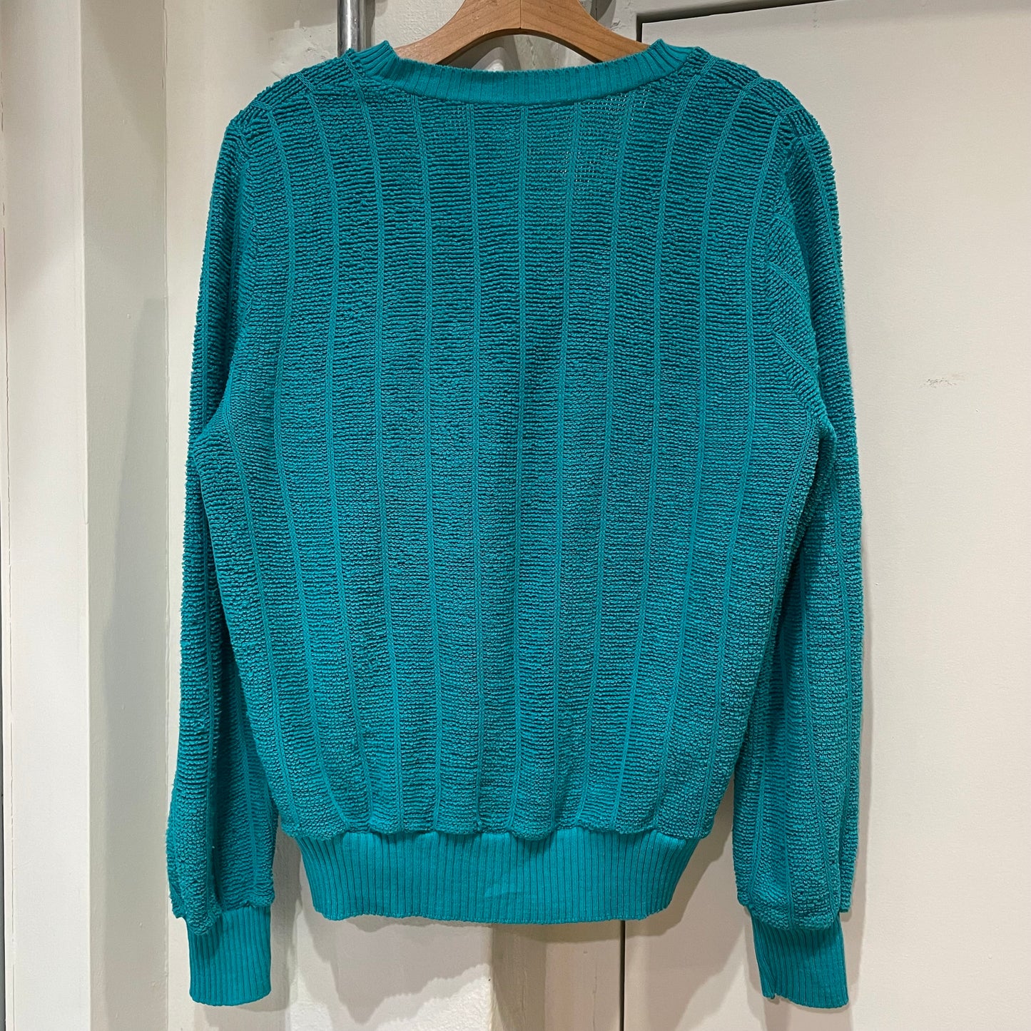 Acrylic V-Neck Sweater Blue
