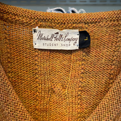 V-neck Knit Sweater Camel