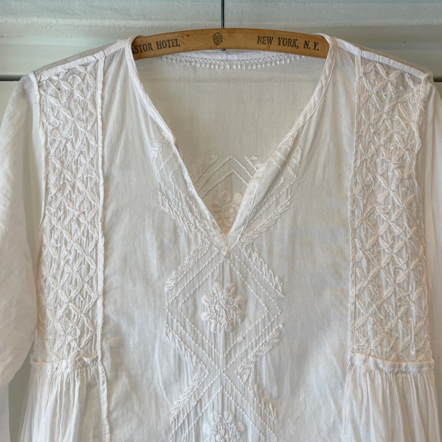 Hand Embroidered Blouse White