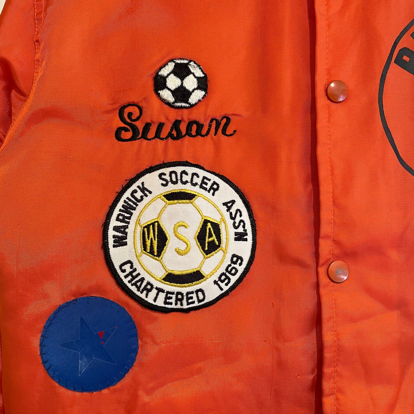 Britains Girl Fleece Lined Nylon Jacket Orange