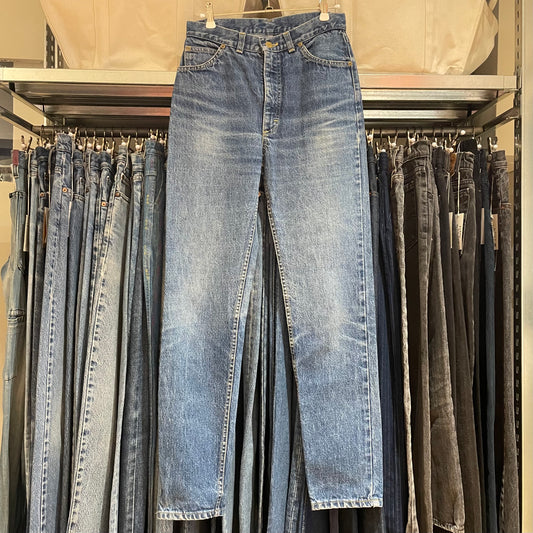 Regular Tapered Jeans Mid Wash Blue Talon Zip