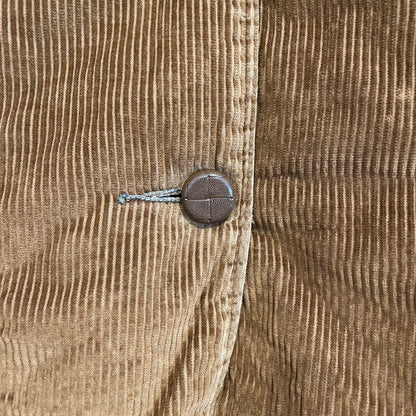 Quilted Liner Corduroy Coat Brown