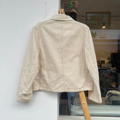 Cropped Field Jacket Ivory