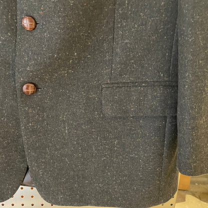 Wool Cashmere Blazer Gray