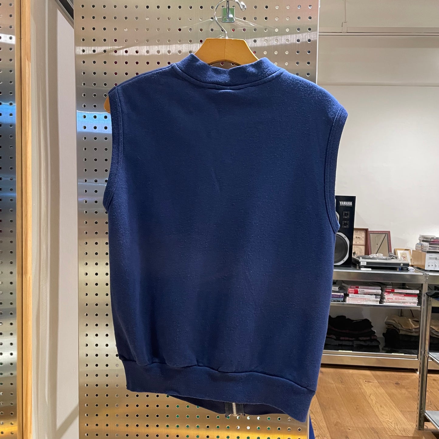 Zip Sweat Vest Navy